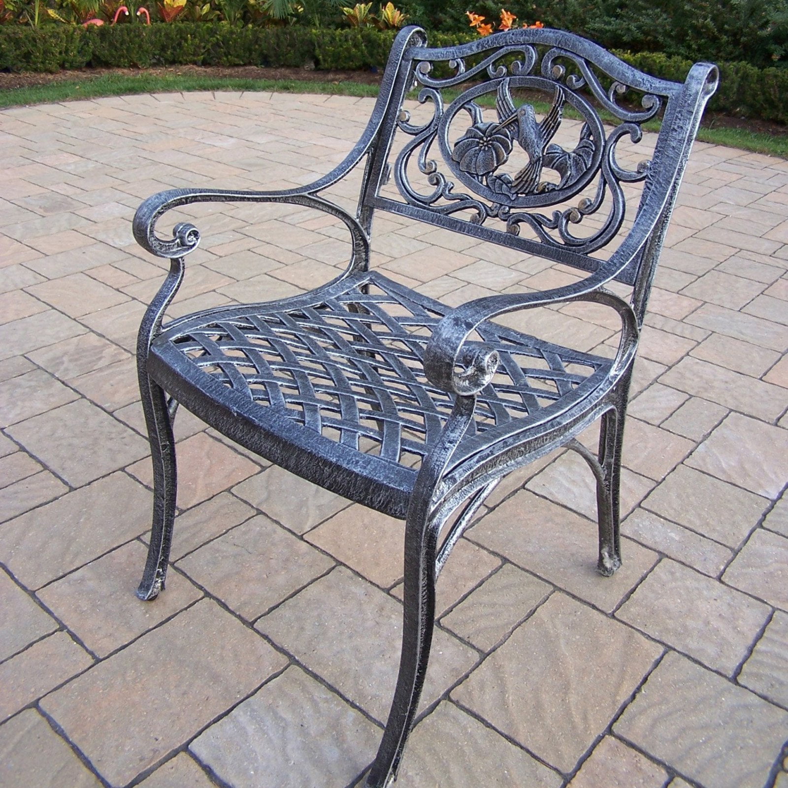 Oakland Living Hummingbird Cast Aluminum Arm Chair