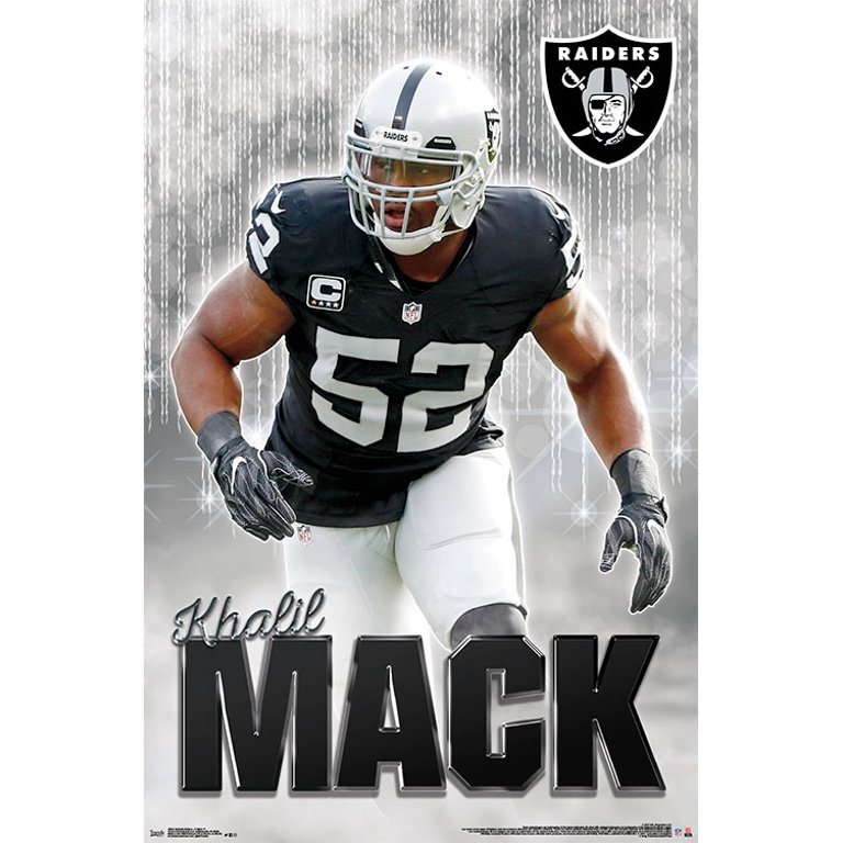 Oakland Raiders Khalil Mack  Oakland raiders football, Raiders football,  Oakland raiders