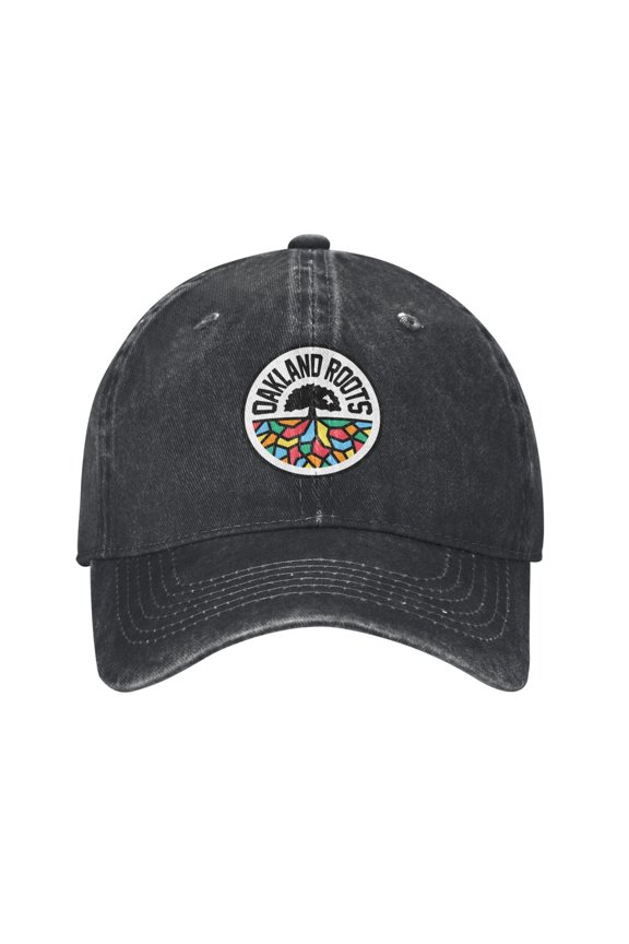 Oakland Roots Sc Hat Washed Cotton Baseball Cap For Outdoor, Travel & Daily Use