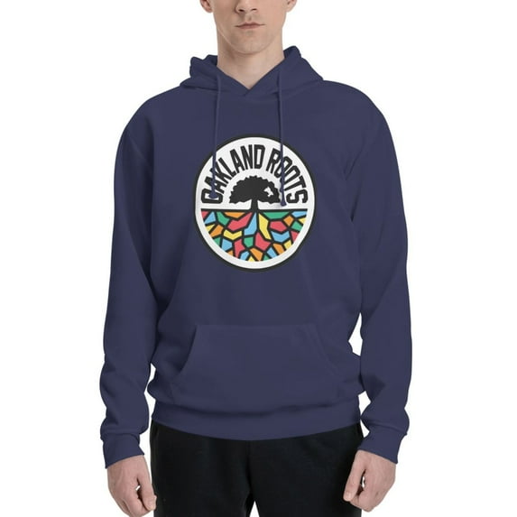 Oakland Roots Sc Men Fleece Hoodie Casual Pullover Sweatshirt With Kangaroo Pocket