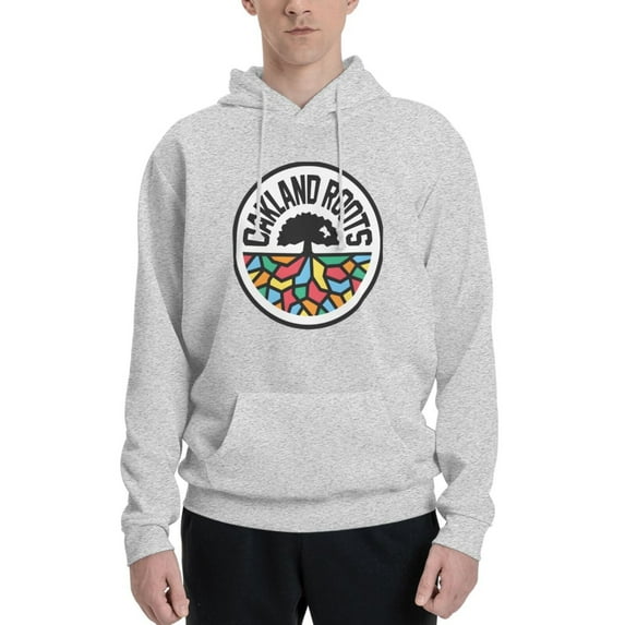 Oakland Roots Sc Men Fleece Hoodie Casual Pullover Sweatshirt With Kangaroo Pocket