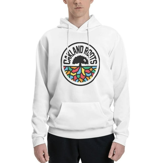 Oakland Roots Sc Men Fleece Hoodie Casual Pullover Sweatshirt With Kangaroo Pocket