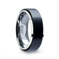 thumbnail image 1 of Oakland Tungsten Ring With Raised Brush Finished Black Ceramic Center, 1 of 2