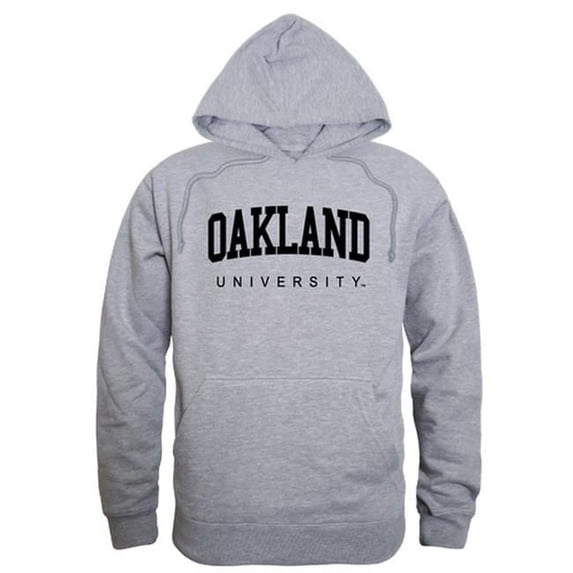 Oakland University Game Day Hoodie, Heather Grey - 2XL