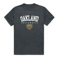 thumbnail image 1 of Oakland University Golden Grizzlies Arch T-Shirt, Heather Charcoal - Small, 1 of 1