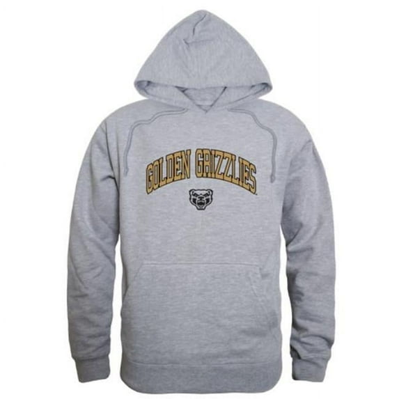 Oakland University Golden Grizzlies Campus Hoodie, Heather Grey - 2XL