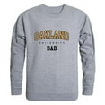 thumbnail image 1 of Oakland University Golden Grizzlies Dad Crewneck Sweatshirt, Heather Grey - Large, 1 of 1