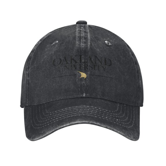 Oakland University Hat Adult Adjustable Classic Washed Casquette Cap Hat Baseball Cap
