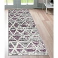 thumbnail image 1 of Oakleigh 8 x 10 ft. Rectangle Area Rug, Purple, Gray & White, 1 of 1