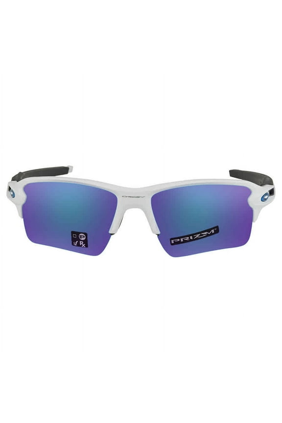 Golf Prizm Flak 2.0 XL Polished White/PRIZM Sapphire Iridium Sunglasses