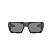 Oakley SI Ballistic Det Cord Sunglasses, Rectangular Safety Eyeglasses with Case, Size 61, Matte Black/Grey