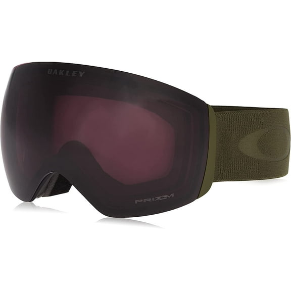 Oakley Flight Deck L Adult Snowmobile Goggles - Dark Brush/Prizm Snow Dark Grey/One Size
