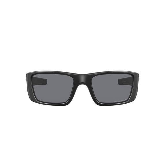 Oakley Fuel Cell Sunglasses, Rectangular Polarized Eyeglasses, Size 60, Matte Black/Grey Polarized