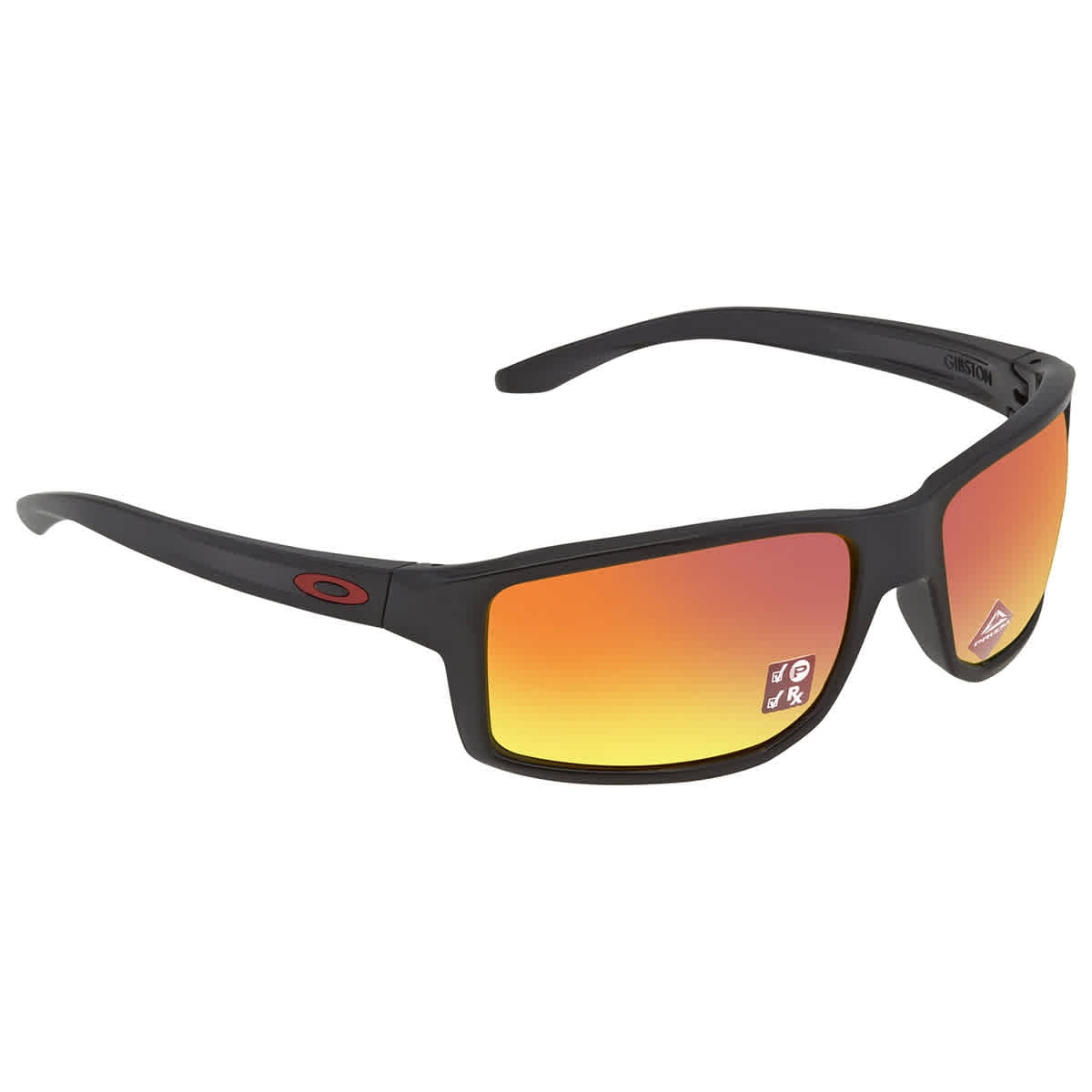 Gibston Prizm Ruby Polarized Lenses, Black Ink Frame Sunglasses