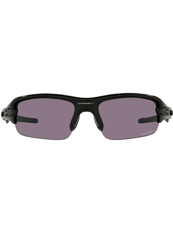 Oakley Kids Oj9008 Flak XXS Square Sunglasses Polished Black/Prizm Grey 58 Millimeters