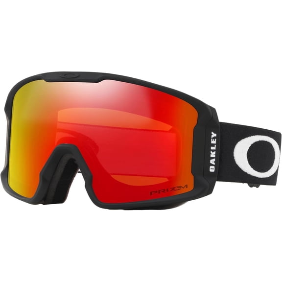 Oakley Line Miner Safety Glasses Medium Matte Black Strap/Prizm Snow Torch Iridium Lens
