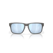 Oakley Man Sunglasses Woodgrain Frame, Prizm Deep Water Polarized Lenses, 53MM