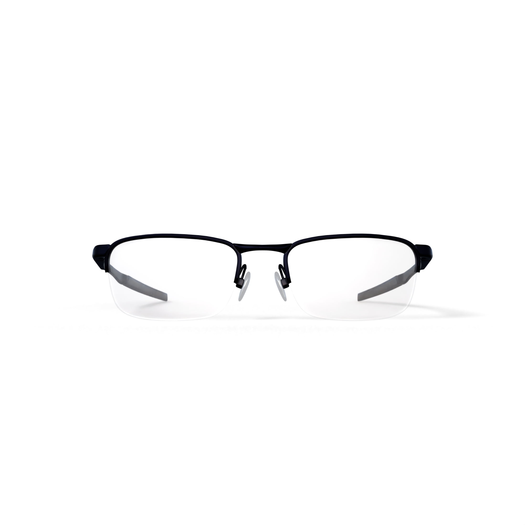 Oakley Barrelhouse 0.5 Optical Glasses, Metal Prescription Eyeglasses with Case, Size 53, Matte Midnight
