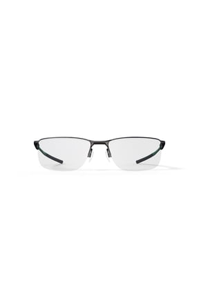 Unisex Rectangular Socket 5.5 Metal Eyeglasses, Satin Pewter, 56mm