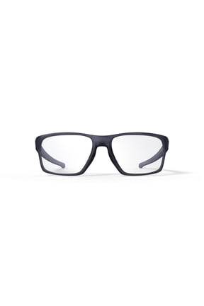 Unisex Size 55 Rectangular Litebeam Optical Glasses, Satin Grey Smoke/Demo Lens