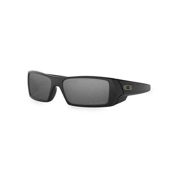 Oakley Men's Gascan Standard Fit Black Iridium Polarized Sunglasses, Matte Black