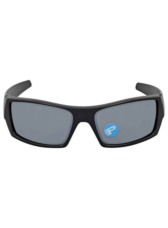 Oakley Men's Gascan Standard Fit Black Iridium Polarized Sunglasses, Matte Black