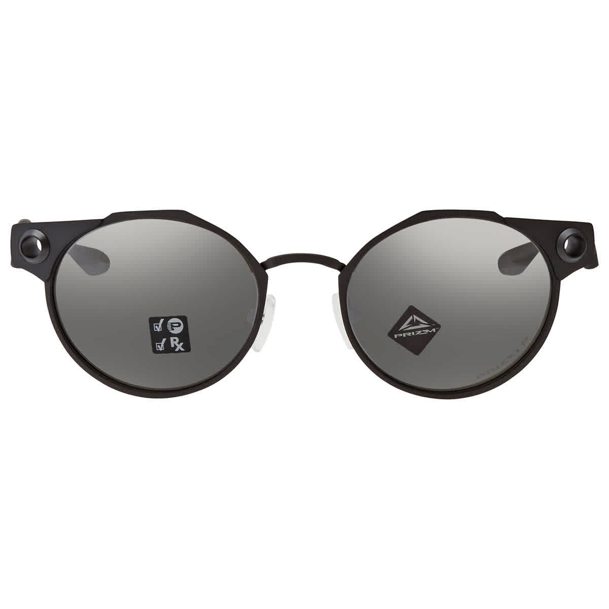 Oakley Men's OO6046 Deadbolt Titanium Round Sunglasses