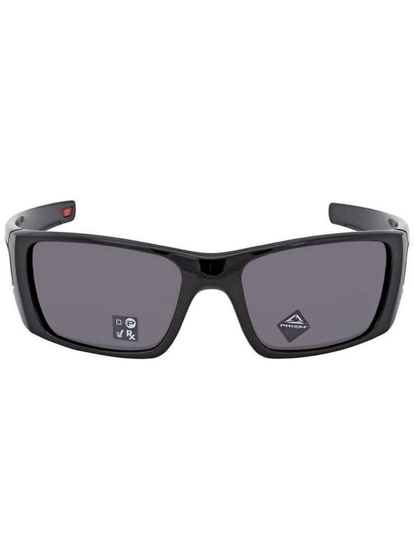 Oakley Men's OO9096 Fuel Cell Rectangular Sunglasses, Polished Black/Prizm Grey, 60 mm