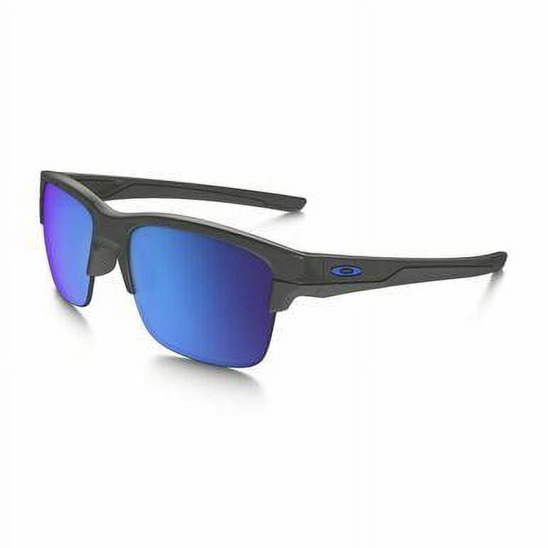 Oakley Men's OO9316 Thinlink Rectangular Sunglasses, Dark Grey/Sapphire