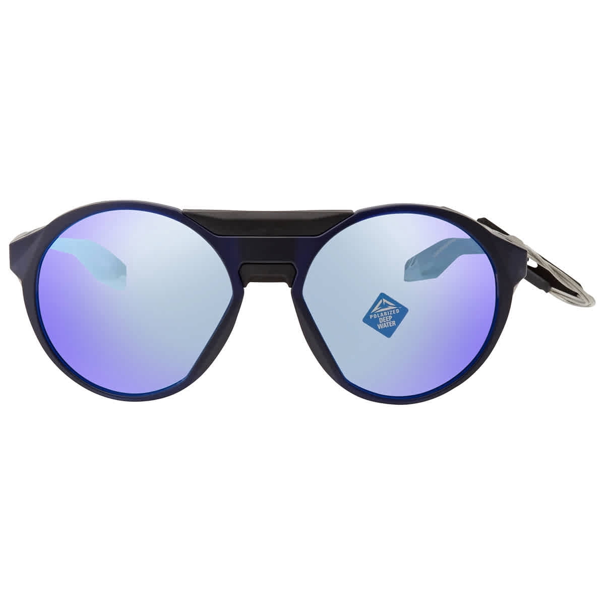 Oakley Men's OO9440 Clifden Round Sunglasses, Matte Translucent Blue/Prizm Deep h2o Polarized, 54 mm