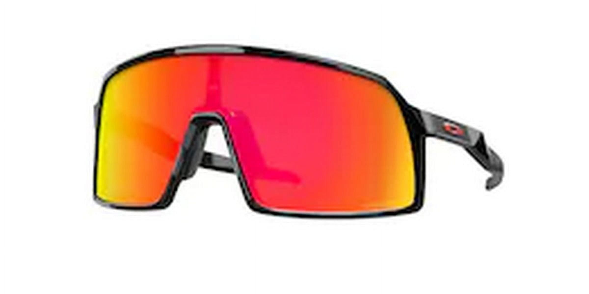 【今日まで】Oakley Sutro Custom サングラス ブラックレッド Oakley Athletic Men's Sutro S OO9462 Shield Sunglasses, Polished
