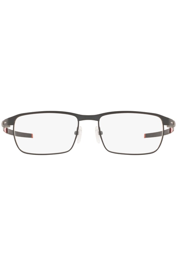 Men's OX3184 Tincup Metal Rectangular Prescription Eyeglass Frames, Satin Light Steel/Demo Lens, 54 mm