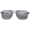 thumbnail image 1 of Oakley Men's Polarized Gauge 8 0OO4124-41240262 Black Rectangle Sunglasses, 1 of 4