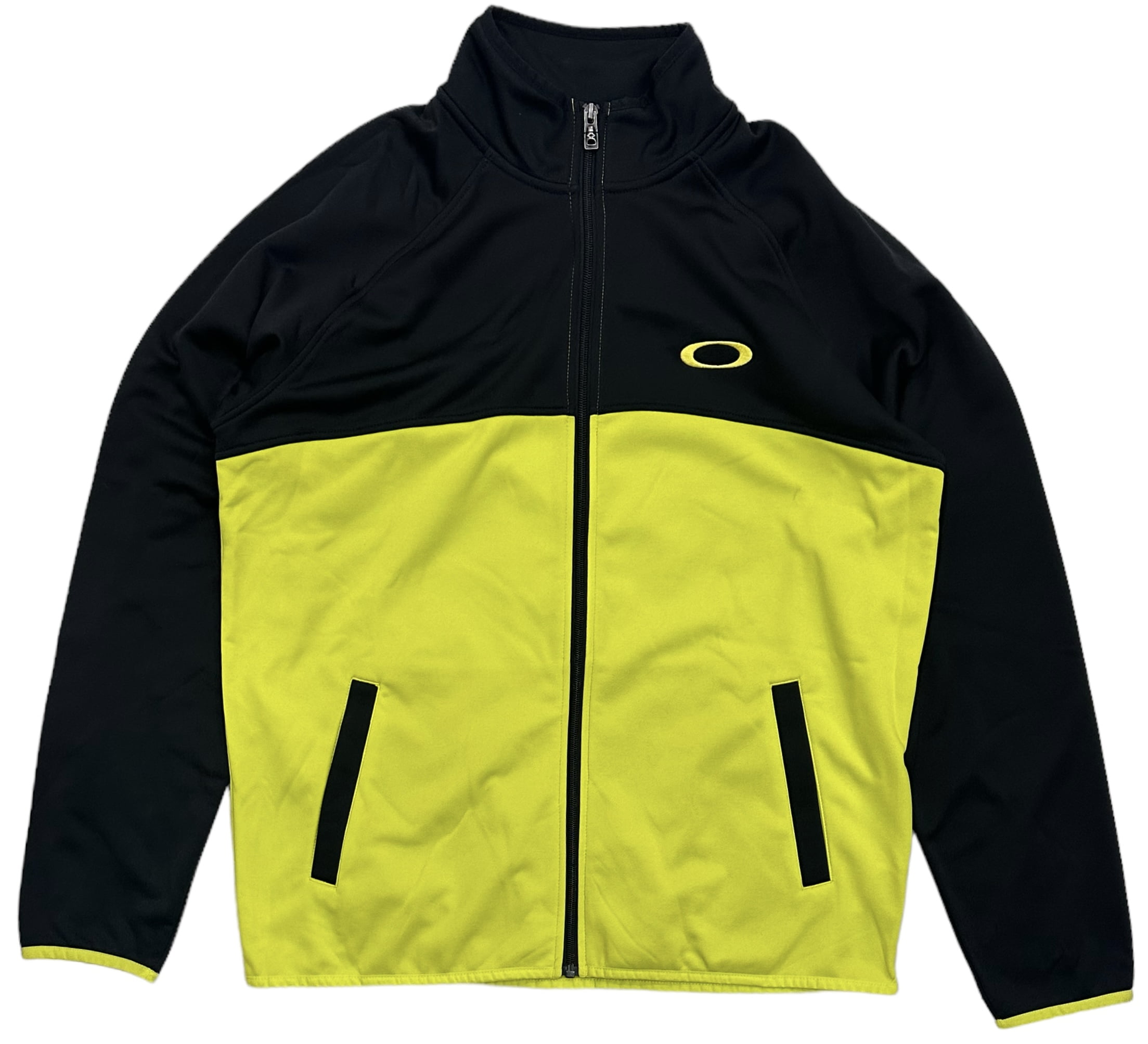 Oakley Men s Worked Up Full Zip Water Repellent Activewear Training Jacket Medium Sulphur
