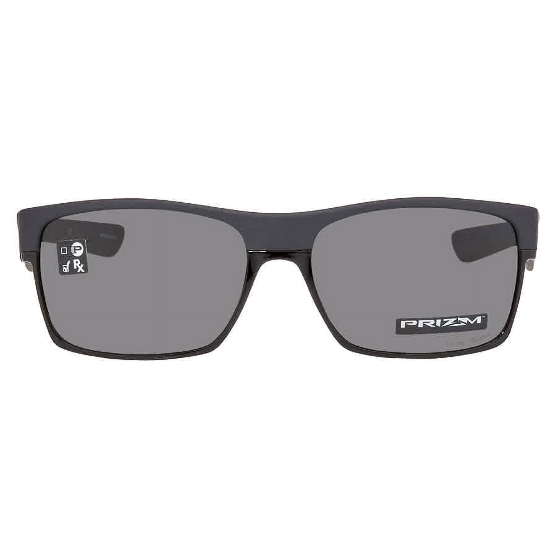 Oakley Mens Oo9189 Twoface Square Sunglasses Steel/Prizm Grey 60 Millimeters