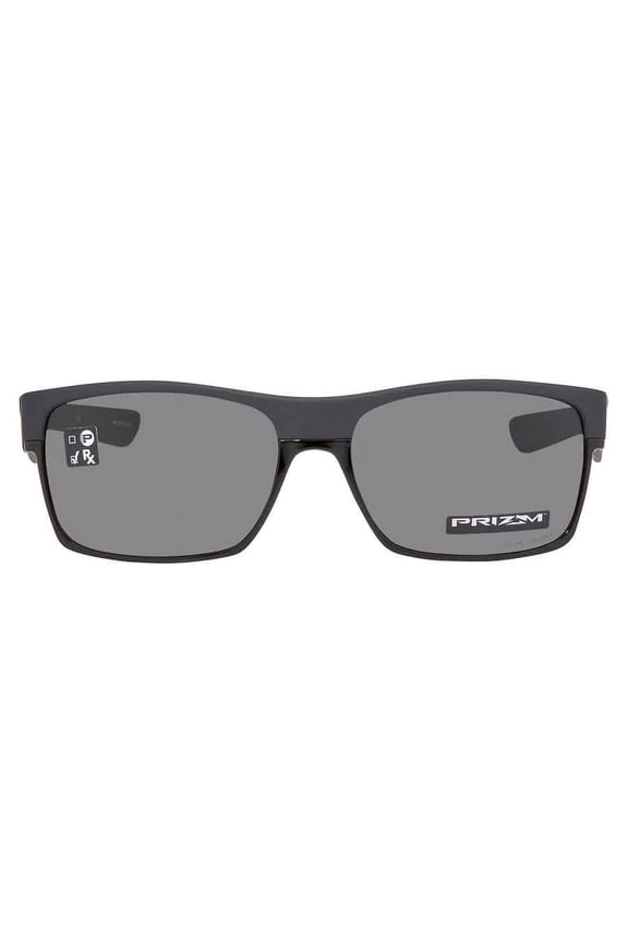 Mens Oo9189 Twoface Square Sunglasses Steel/Prizm Grey 60 Millimeters