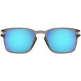 thumbnail image 1 of Oakley Mens Oo9358 Latch Square Low Bridge Fit Rectangular Sunglasses Matte Grey Ink/Prizm Sapphire 55 Millimeters, 1 of 6