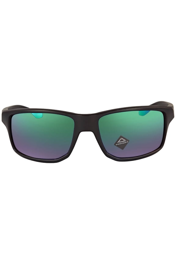 Mens Oo9449 Gibston Square Sunglasses Matte Black/Prizm Jade 60 Millimeters