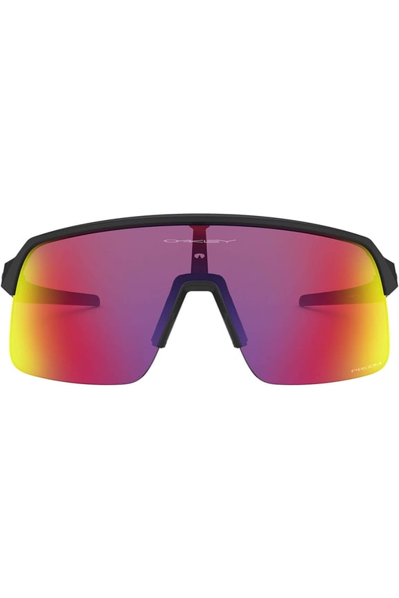 Mens Oo9463a Sutro Lite Low Bridge Fit Rectangular Sunglasses Matte Black/Prizm Road 39 Millimeters