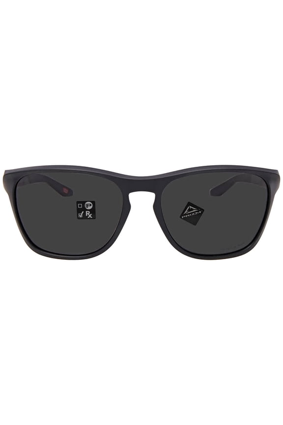 Mens Oo9479 Manorburn Square Sunglasses Matte Black/Prizm Grey 56 Millimeters