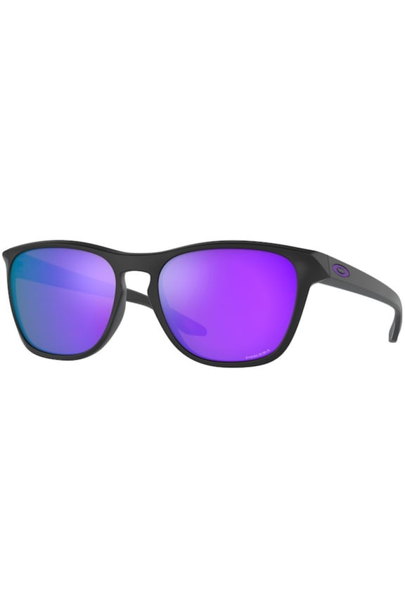Mens Oo9479 Manorburn Square Sunglasses Matte Black/Prizm Violet 56 Millimeters