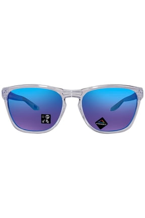 Mens Oo9479 Manorburn Square Sunglasses Polished Clear/Prizm Sapphire 56 Millimeters