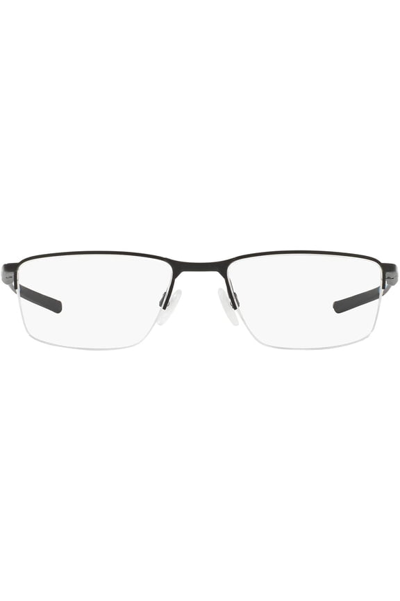 Mens Ox3218 Socket 5.5 Rectangular Prescription Eyeglass Frames Satin Black/Demo Lens 56 Millimeters