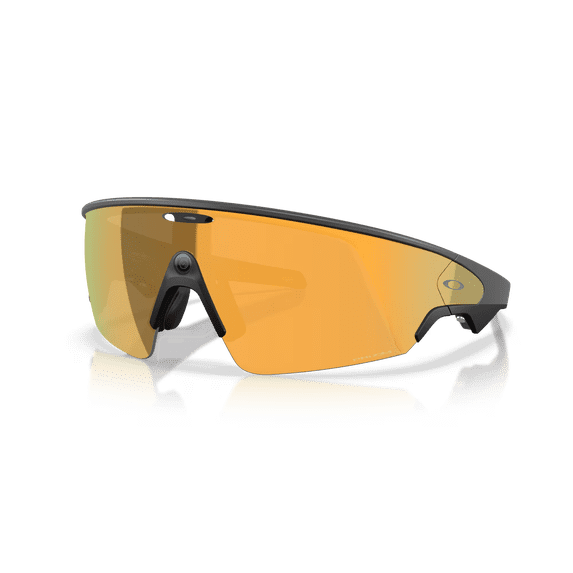 Oakley Meta Vanguard Smart Glasses, AI Meta Glasses with Photo, Video, and Audio, Size 52, Black/Prizm 24K