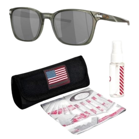 Oakley OO9018 Ojector Irregular Shaped Non-Polarized Sunglasses for Men - Includes Official Eyewear Kit - Olive Ink Frame with Prizm Black Lens
