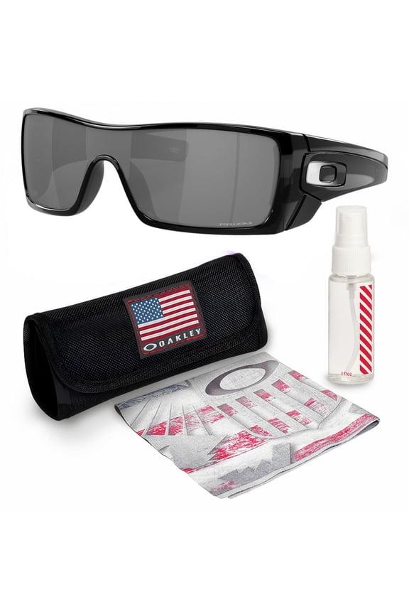 OO9101 Batwolf Rectangle Shaped Non-Polarized Sunglasses for Men - Includes Official Eyewear Kit - Black Ink Frame with Prizm Black Lens