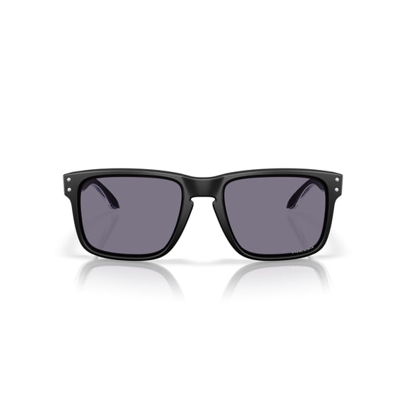 Oakley OO9244 Holbrook Low Bridge Fit Sunglasses, Matte Black/Prizm Grey, 56 mm