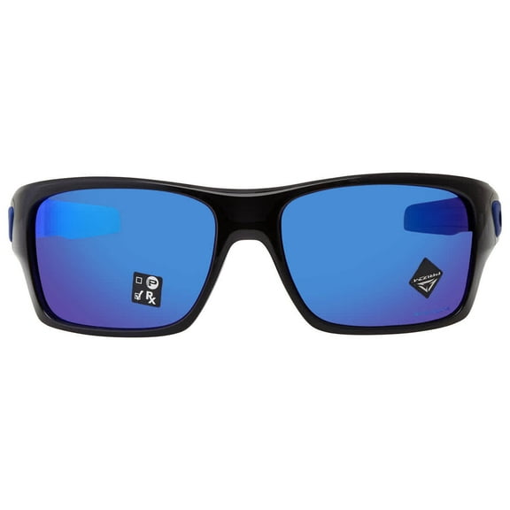 Oakley OO9263-5663 Turbine Sunglasses Black Ink Frame Prizm Sapphire Size XL