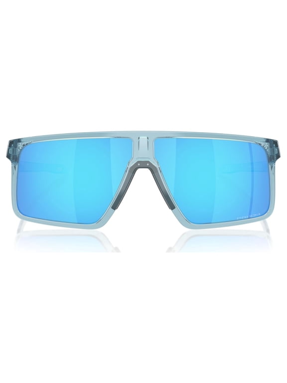 Sunglasses for Men & Women - OO9285 Helux Blue Light Filtering Gaming Glasses with PRIZM Lenses, Headphones Compatible - Trans Stonewash/PRIZM Sapphire - Size 61