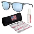 thumbnail image 1 of Oakley OO9286 Thurso Round Shaped Polarized Sunglasses for Men - Includes Official Eyewear Kit - Matte Crystal Black Frame with Prizm Deep Water Lens, 1 of 6
